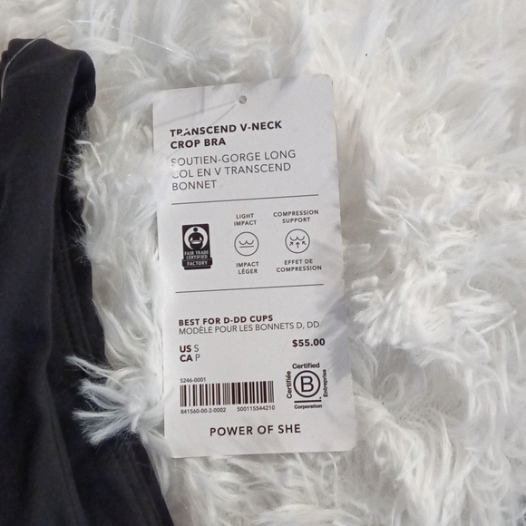 Athleta Transcend V Neck Crop Bra - Picture 2 of 4